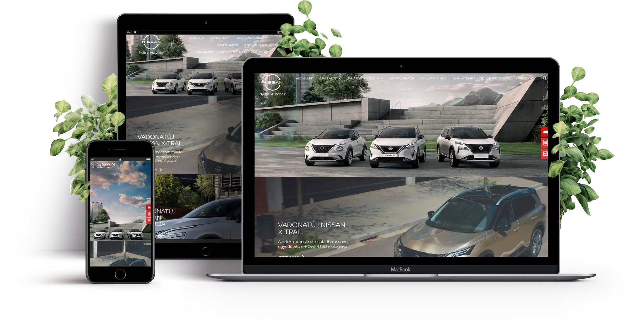 alt="nissan weboldal"